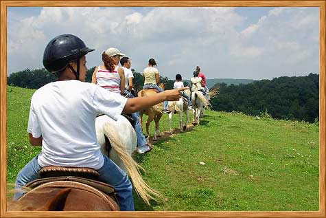 trail riding at Deep Creek Lake